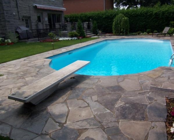 Cut stone Pool Deck - Ledgerock stones, TMR