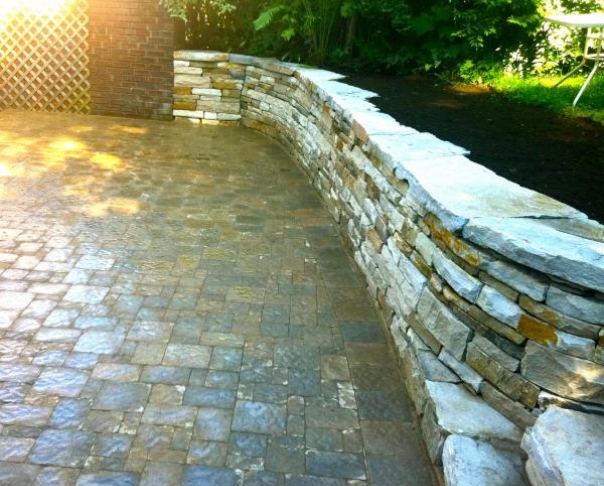 natural stone wall - 