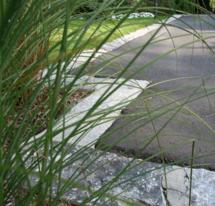 Recuperated quarry natural  stone curb - Recuperated natural stone