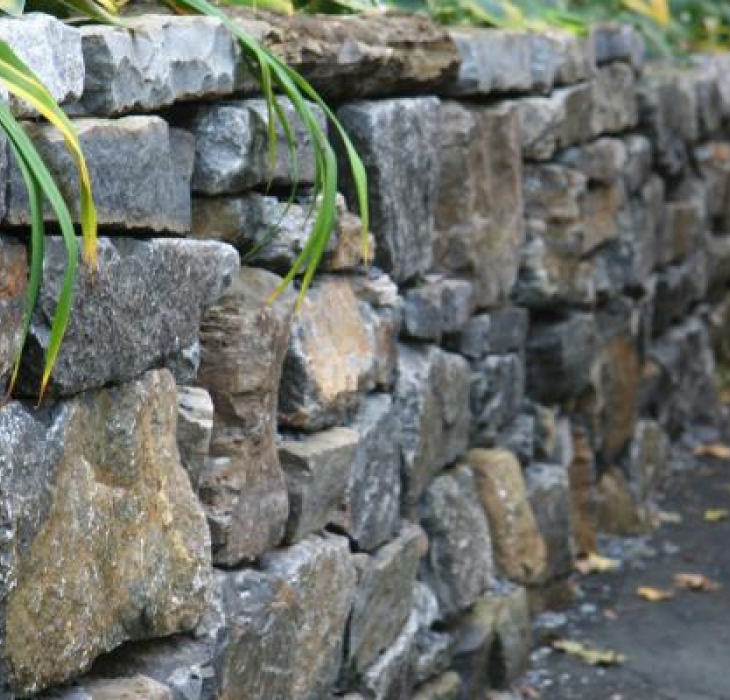 Recycled stone wall - Westmount