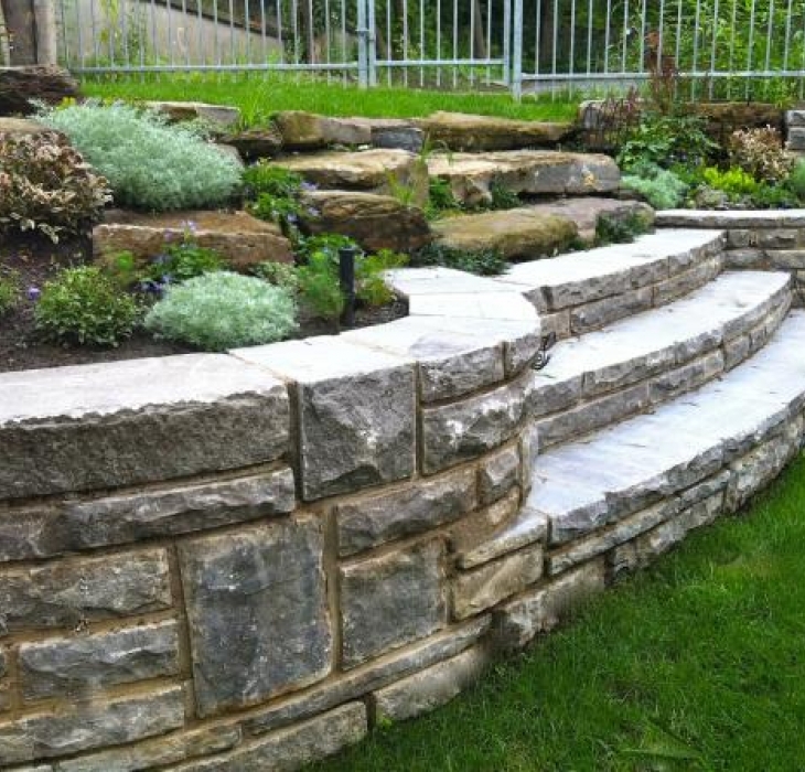 natural stone wall - 